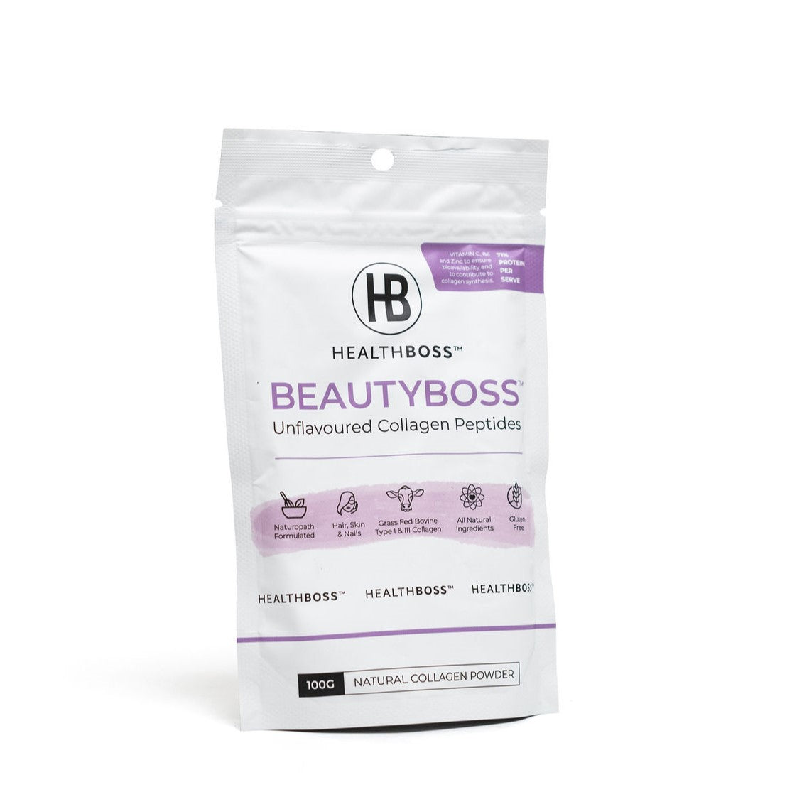 Beauty Boss Unflavoured Bovine Collagen Peptides